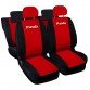 Coprisedili Auto Compatibili Panda Hybrid 2021 Versione 50 E 50 Rosso Nero